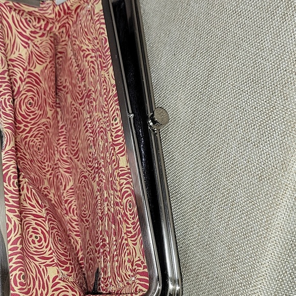 Hobo International Lauren Black Leather Clutch Wallet - Picture 10 of 11